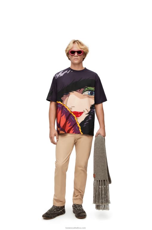 Loewe Women Witch of the Waste T-shirt in cotton 206XF834 Multicolor