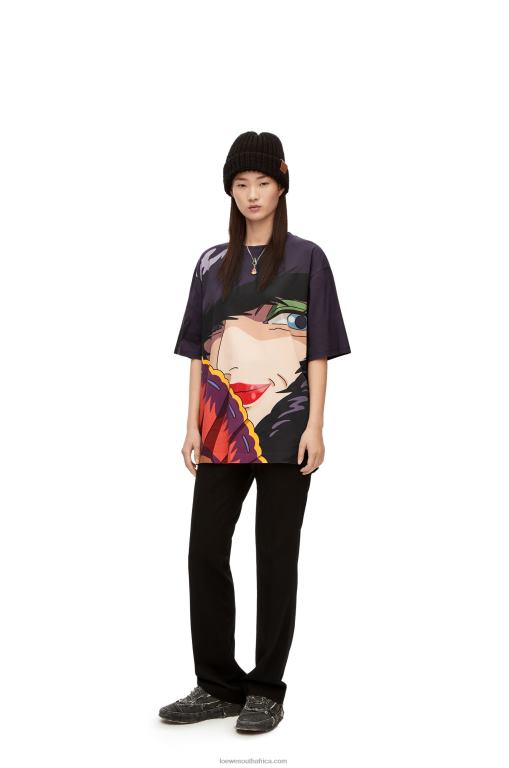 Loewe Women Witch of the Waste T-shirt in cotton 206XF834 Multicolor