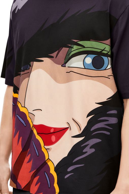 Loewe Women Witch of the Waste T-shirt in cotton 206XF834 Multicolor