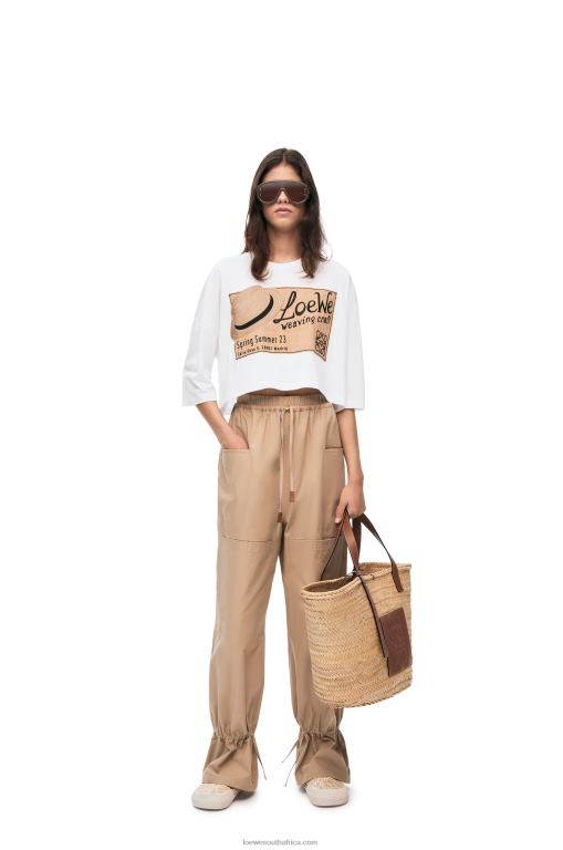 Loewe Women hat T-shirt in cotton 206XF792 White