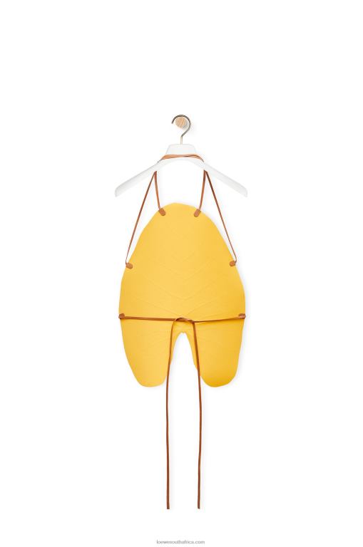 Loewe Women Alocasia Leaf top 206XF860 Bright Orange