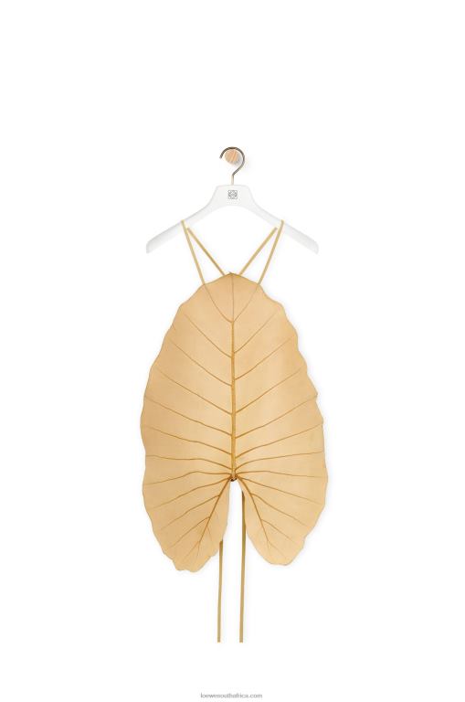 Loewe Women Alocasia Leaf top 206XF861 Beige