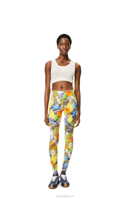 Loewe Women Anagram cropped tank top in cotton 206XF951 White