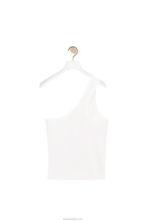 Loewe Women Snow globe top in technical jersey 206XF871 White/Multicolor