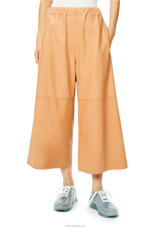 Loewe Women Cropped elasticated trousers 206XF1146 Butter