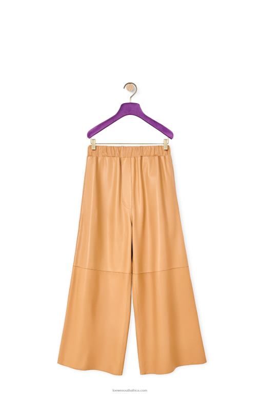 Loewe Women Cropped elasticated trousers 206XF1146 Butter
