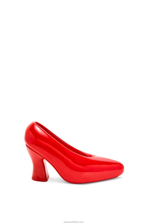 Loewe Women Comic lacquered foam pump in light foam rubber 206XF733 Shiny Red