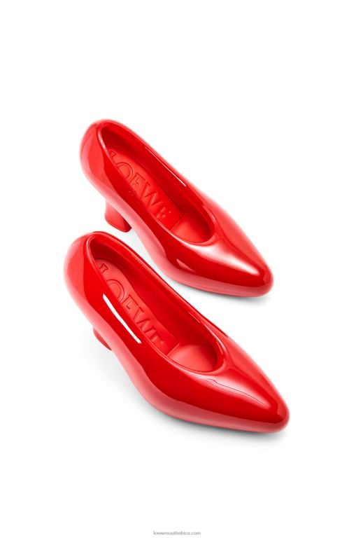 Loewe Women Comic lacquered foam pump in light foam rubber 206XF733 Shiny Red