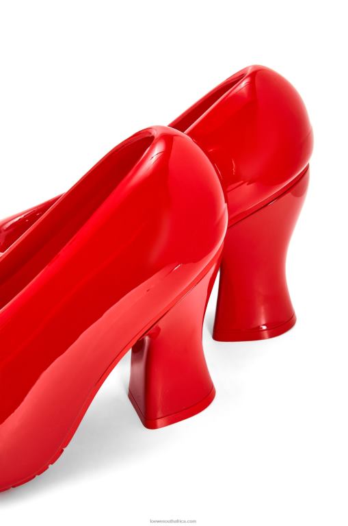 Loewe Women Comic lacquered foam pump in light foam rubber 206XF733 Shiny Red