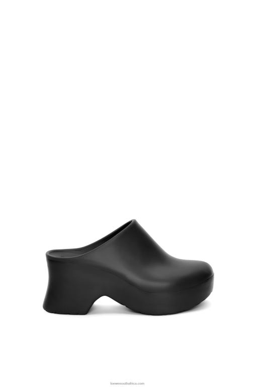 Loewe Women Terra foam clog in light foam rubber 206XF744 Black