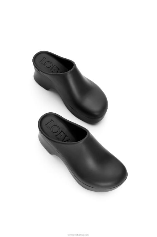 Loewe Women Terra foam clog in light foam rubber 206XF744 Black