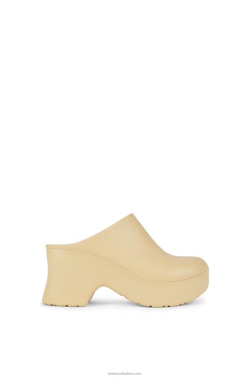 Loewe Women Terra foam clog in light foam rubber 206XF747 Oat Milk