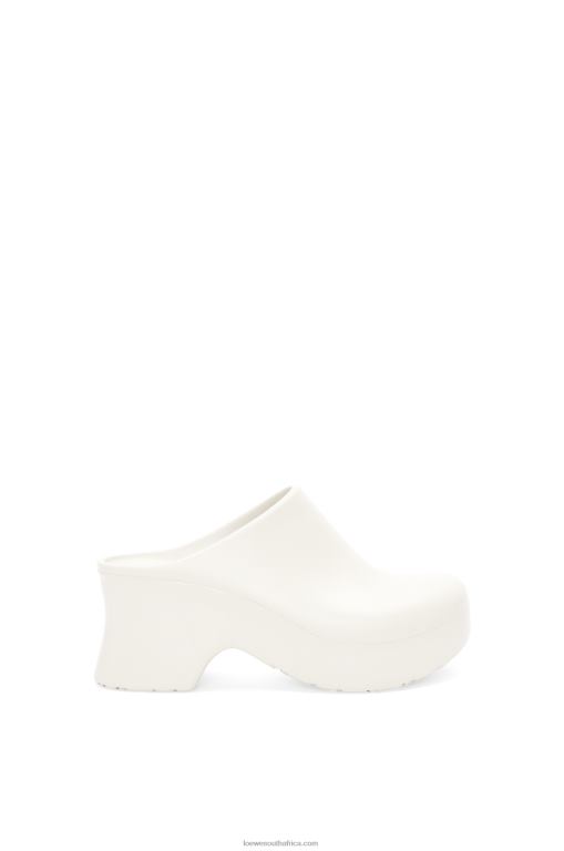 Loewe Women Terra foam clog in light foam rubber 206XF748 White