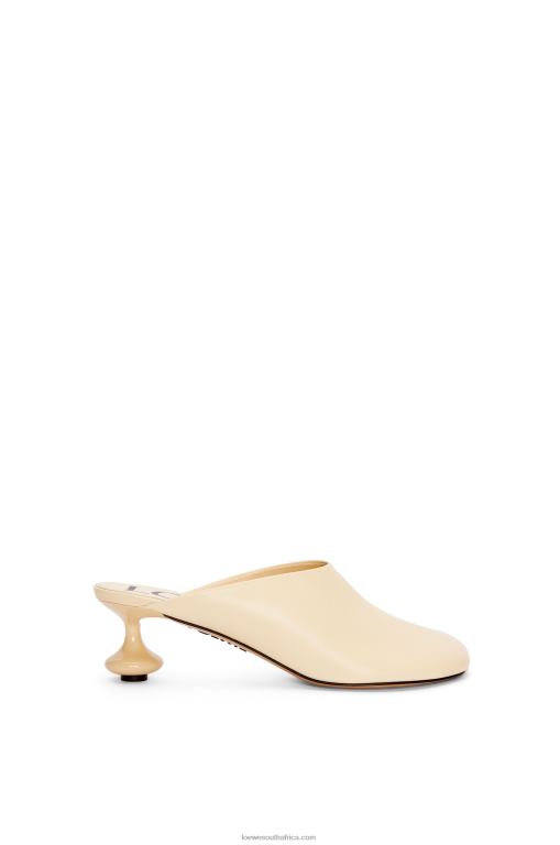 Loewe Women Toy mule in goatskin 206XF725 Oat Milk