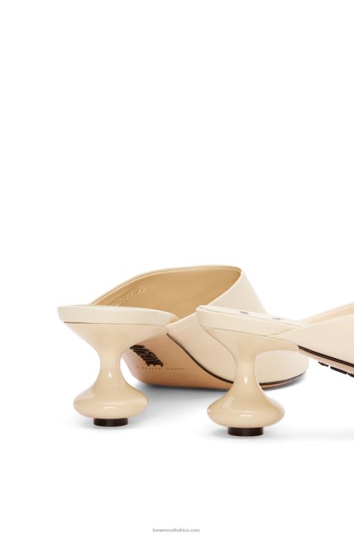Loewe Women Toy mule in goatskin 206XF725 Oat Milk