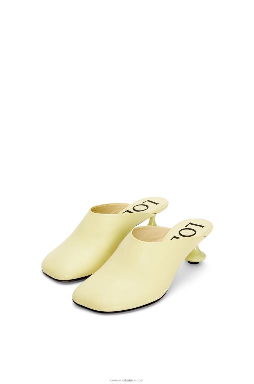 Loewe Women Toy mule in goatskin 206XF736 Faded Acacia