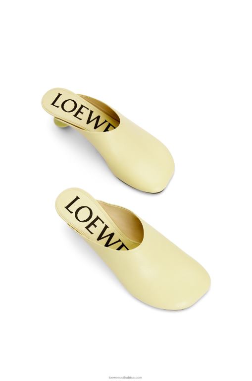 Loewe Women Toy mule in goatskin 206XF736 Faded Acacia