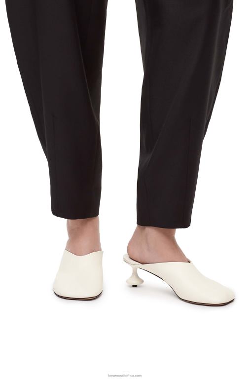 Loewe Women Toy mule in goatskin 206XF737 White