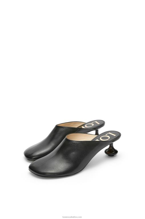 Loewe Women Toy mule in goatskin 206XF739 Black