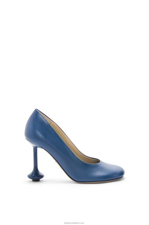 Loewe Women Toy pump in goatskin 206XF726 Raw Denim