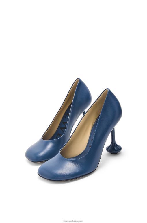 Loewe Women Toy pump in goatskin 206XF726 Raw Denim