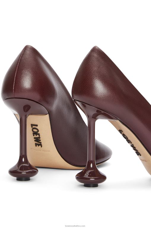 Loewe Women Toy pump in goatskin 206XF730 Burgundy
