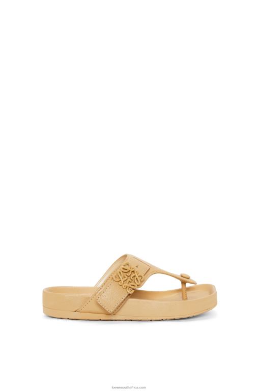 Loewe Women Ease toe post sandal in goatskin 206XF683 Medium Concealer