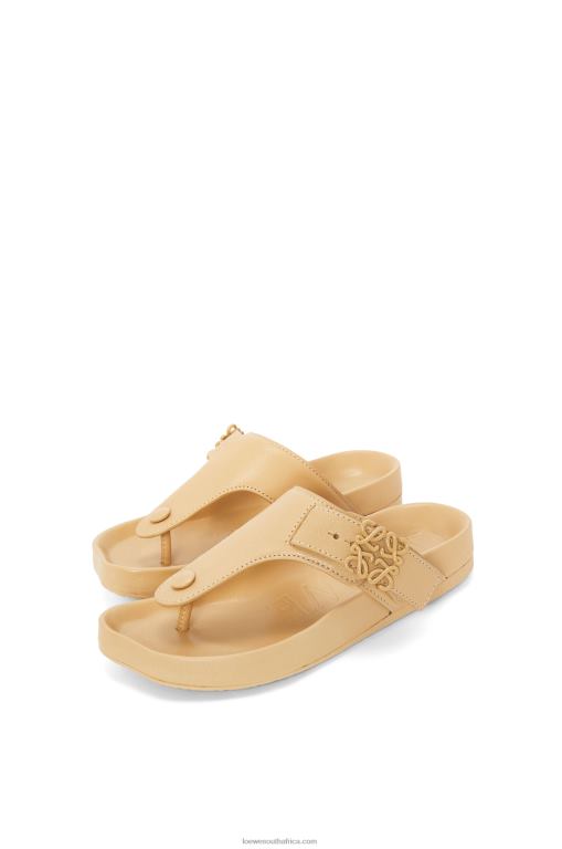 Loewe Women Ease toe post sandal in goatskin 206XF683 Medium Concealer