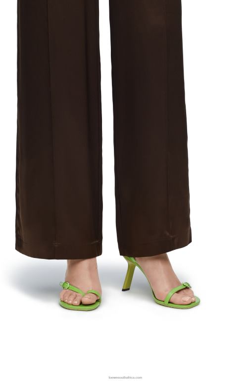 Loewe Women Petal stiletto sandal in lambskin 206XF673 Matcha Latte