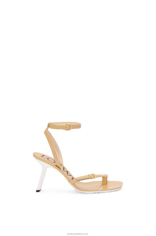 Loewe Women Petal stiletto sandal in lambskin 206XF676 Medium Concealer