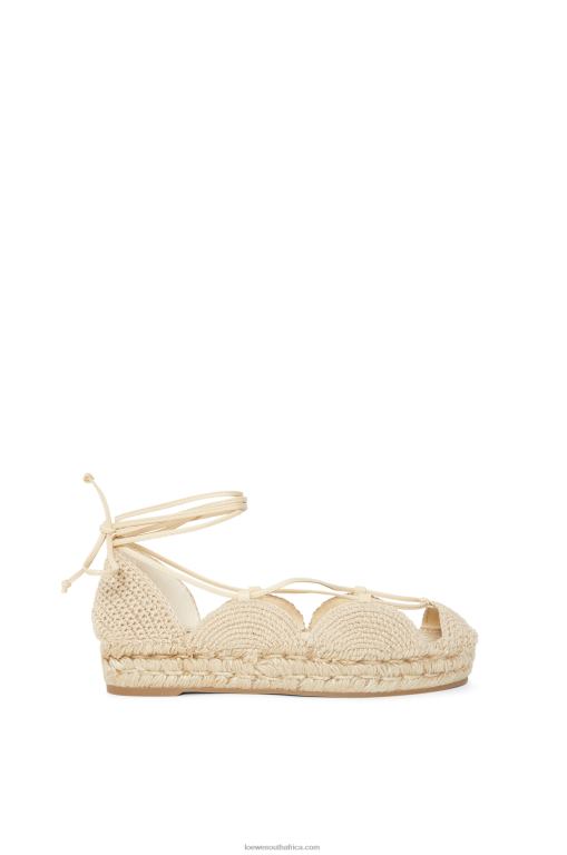Loewe Women Solar espadrille in jute 206XF696 Natural