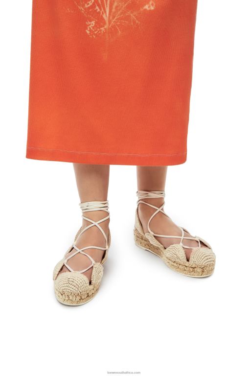 Loewe Women Solar espadrille in jute 206XF696 Natural