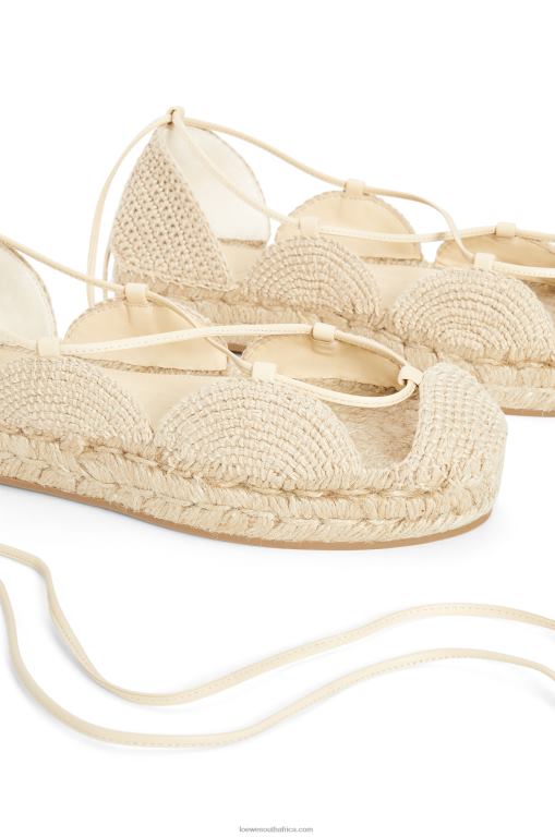 Loewe Women Solar espadrille in jute 206XF696 Natural