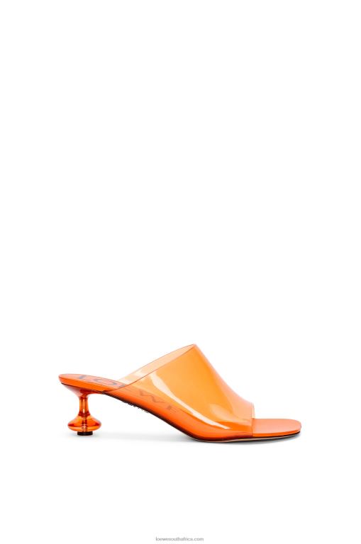 Loewe Women Toy slide in transparent material 206XF693 Transparent Orange