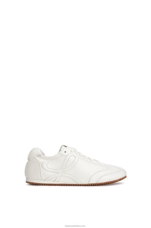 Loewe Women Ballet runner in lambskin 206XF655 Soft White