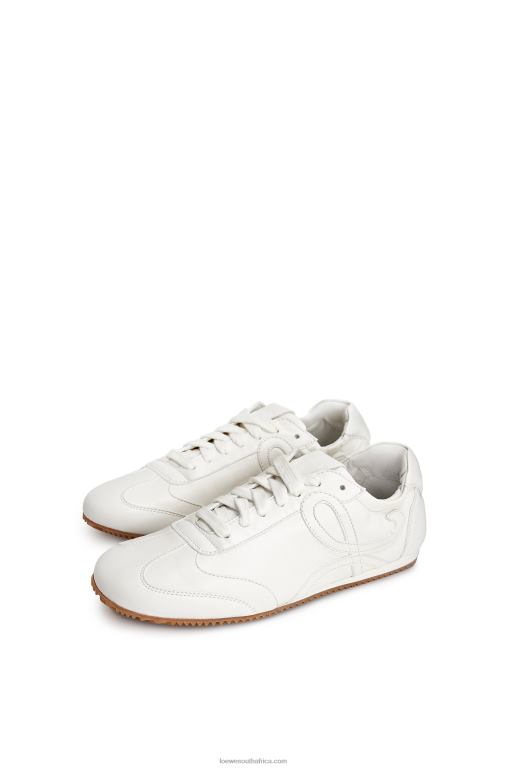 Loewe Women Ballet runner in lambskin 206XF655 Soft White