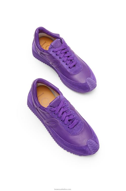 Loewe Women Flow runner in calfskin 206XF651 Bouganville