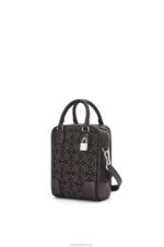 Loewe Men Amazona 15 in Anagram jacquard and calfskin 206XF147 Anthracite/Black - Image 3