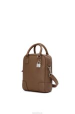 Loewe Men Amazona 15 in nappa calfskin 206XF191 Winter Brown - Image 3