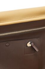 Loewe Men Amazona 44 bag in suede and calfskin 206XF160 Gold/Chocolate Brown - Image 10