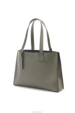 Loewe Men Buckle Horizontal tote in classic calfskin 206XF180 Khaki Green - Image 2