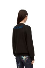 Loewe Men Calcifer sweater in wool 206XF1025 Black - Image 6