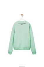 Loewe Men Ceramic print sweatshirt in cotton 206XF816 Pale Green - Image 7