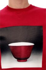 Loewe Men Ceramic print sweatshirt in cotton 206XF817 Red - Image 5
