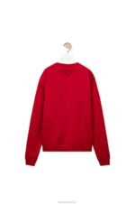 Loewe Men Ceramic print sweatshirt in cotton 206XF817 Red - Image 7