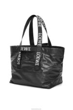 Loewe Men Fold Shopper in paper calfskin 206XF68 Black - Image 3