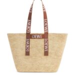 Loewe Men Fold Shopper in raffia 206XF38 Natural/Tan
