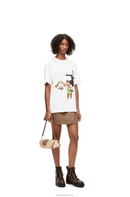 Loewe Men Heen, Markl and Turnip Head T-shirt in cotton 206XF831 White - Image 2