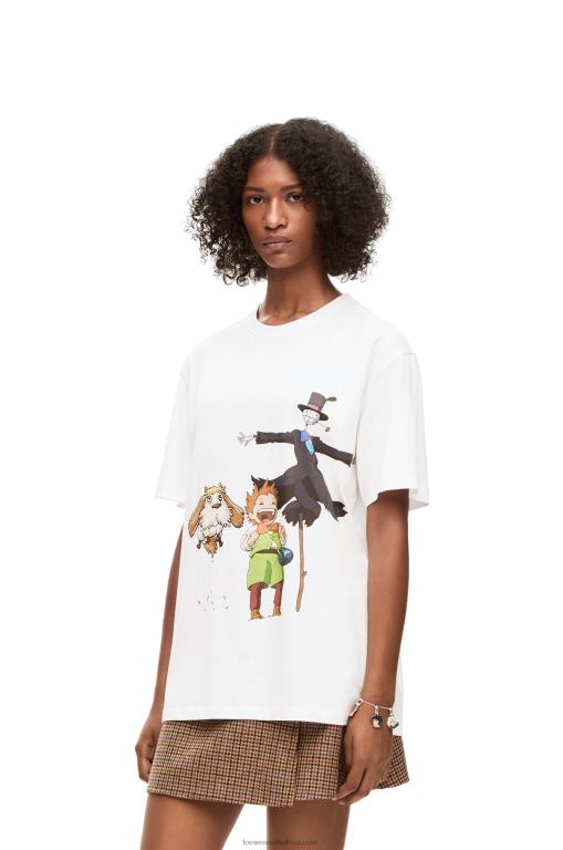 Loewe Men Heen, Markl and Turnip Head T-shirt in cotton 206XF831 White - Image 4