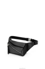 Loewe Men Mini Puzzle bumbag in classic calfskin 206XF279 Black - Image 4